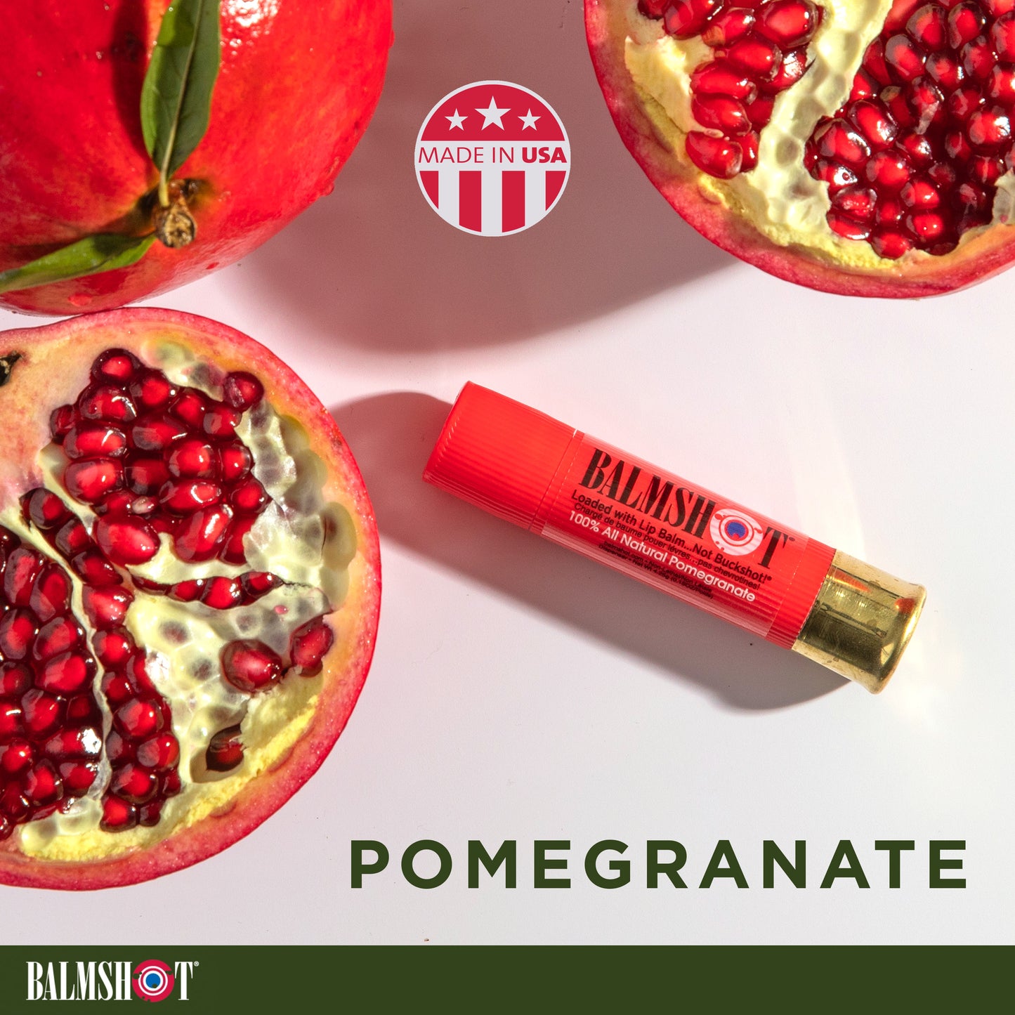 Pomegranate Beeswax Lip Balm (100% All Natural)